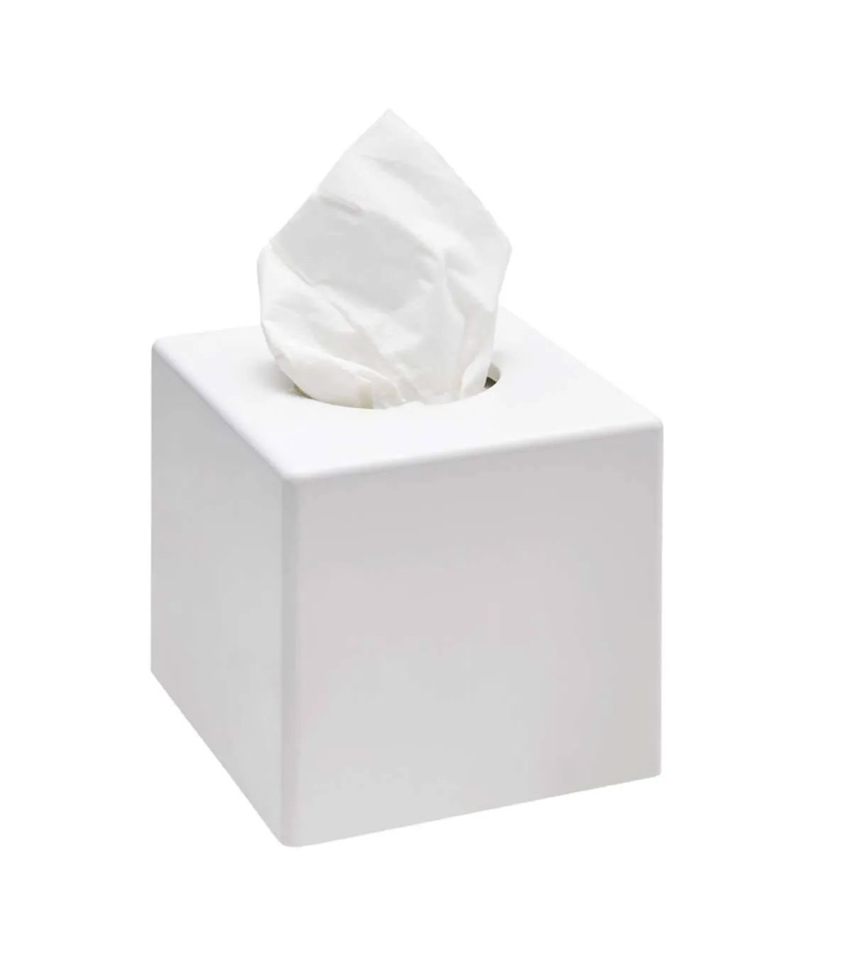 Dispensador Pañuelos cuadrado blanco