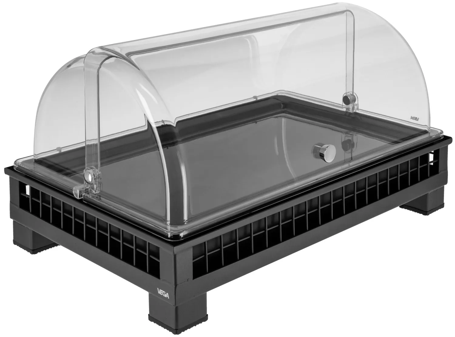 Vitrina refrigerada Portland melamina negro 1/1