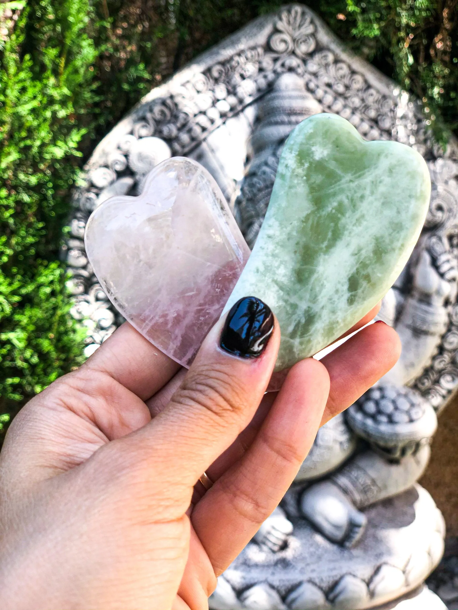 Gua Sha de piedra natural